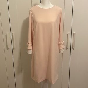 Sharagano pink bow sleeve dress